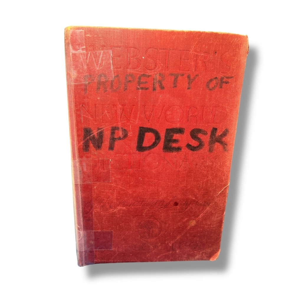Webster's New World Dictionary College Edition Red Hardcover Vintage 1967